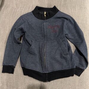 Rowdy Sprout Black and Gold Zip-Up Jacket